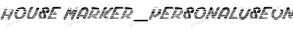 House Marker_PersonalUseOnly字体转换